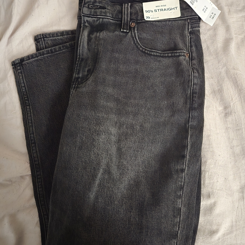 Abercrombie & Fitch Dark Gray Straight Jeans